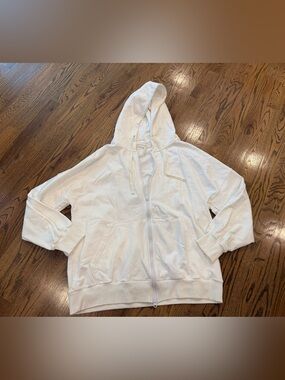 Nap Loungewear Oversized Zip Up Hoodie XXL White NWOT